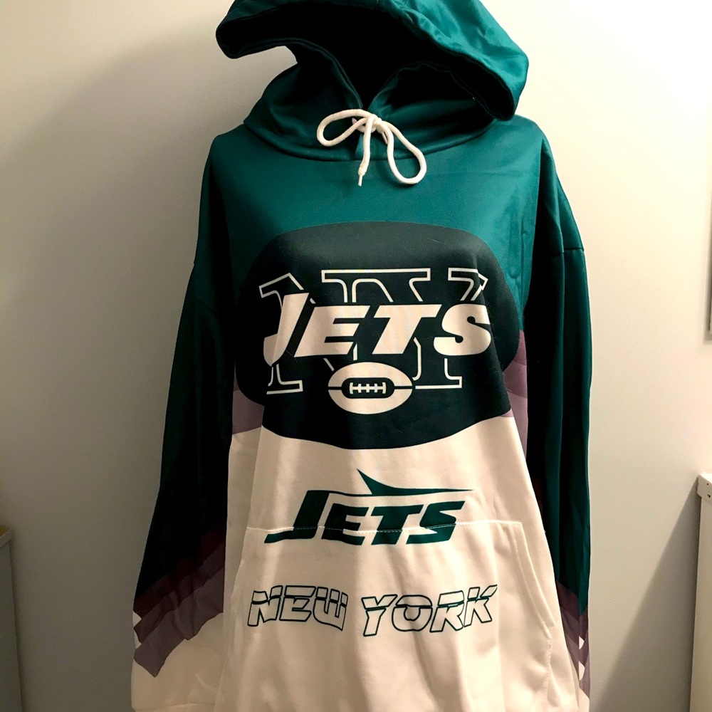 NY JETS HOODIE 4XL HOOD & POCKET BNIB UNISEX